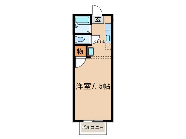 エバーグリーンの物件間取画像